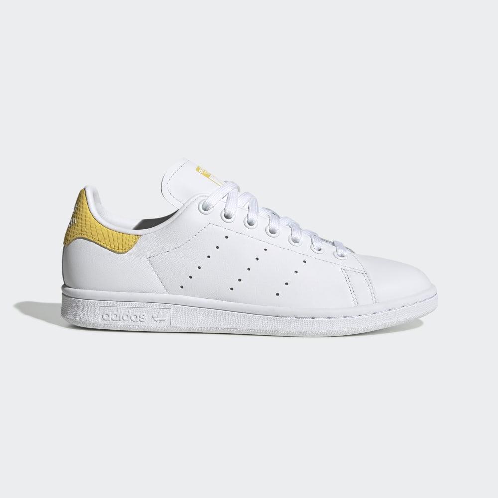Originals Adidas Stan Smith Dama Romania - Albi/Galbeni EF6883